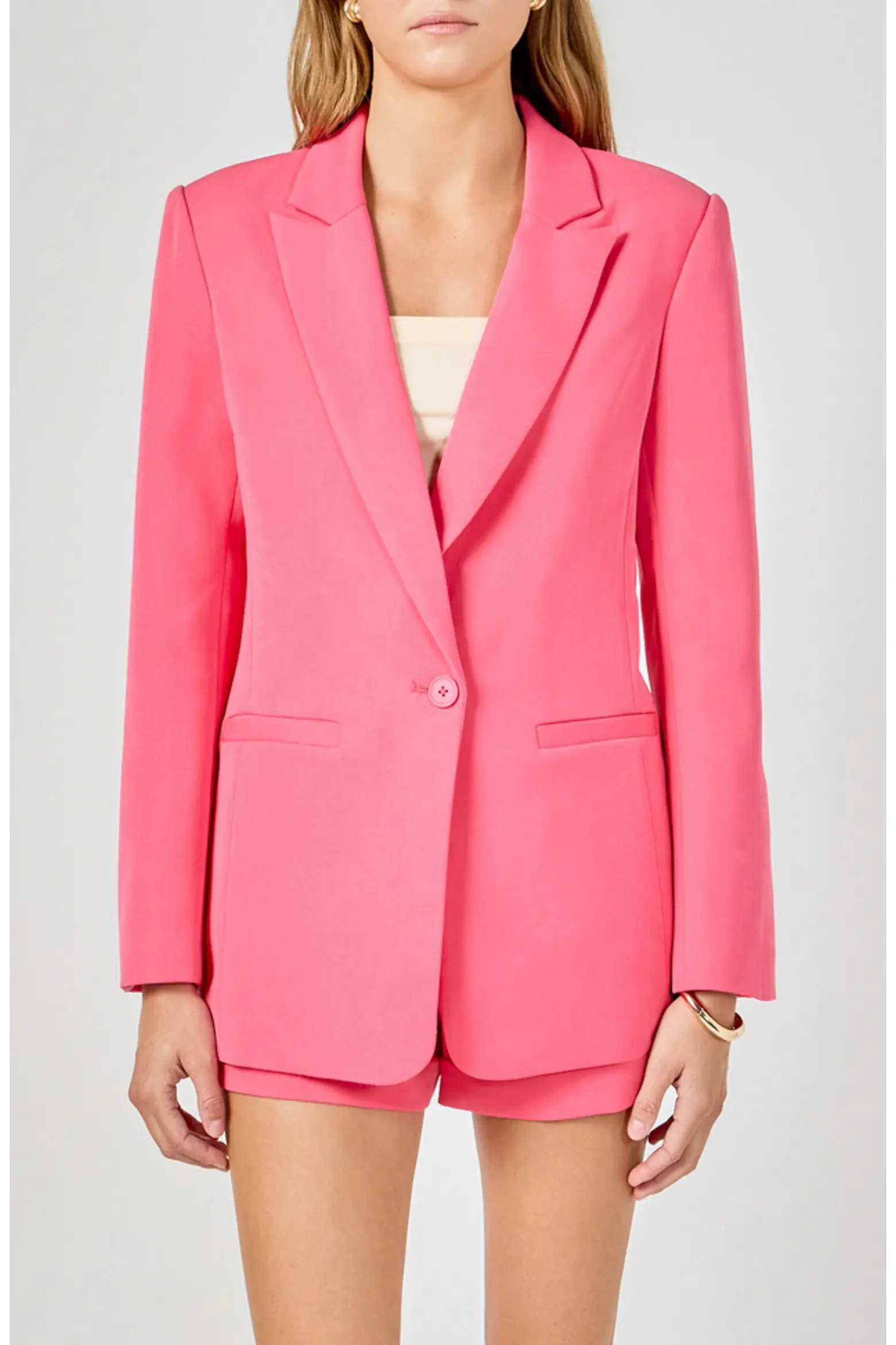 Tailored Single Button Blazer (Women) | Nordstrom | Nordstrom
