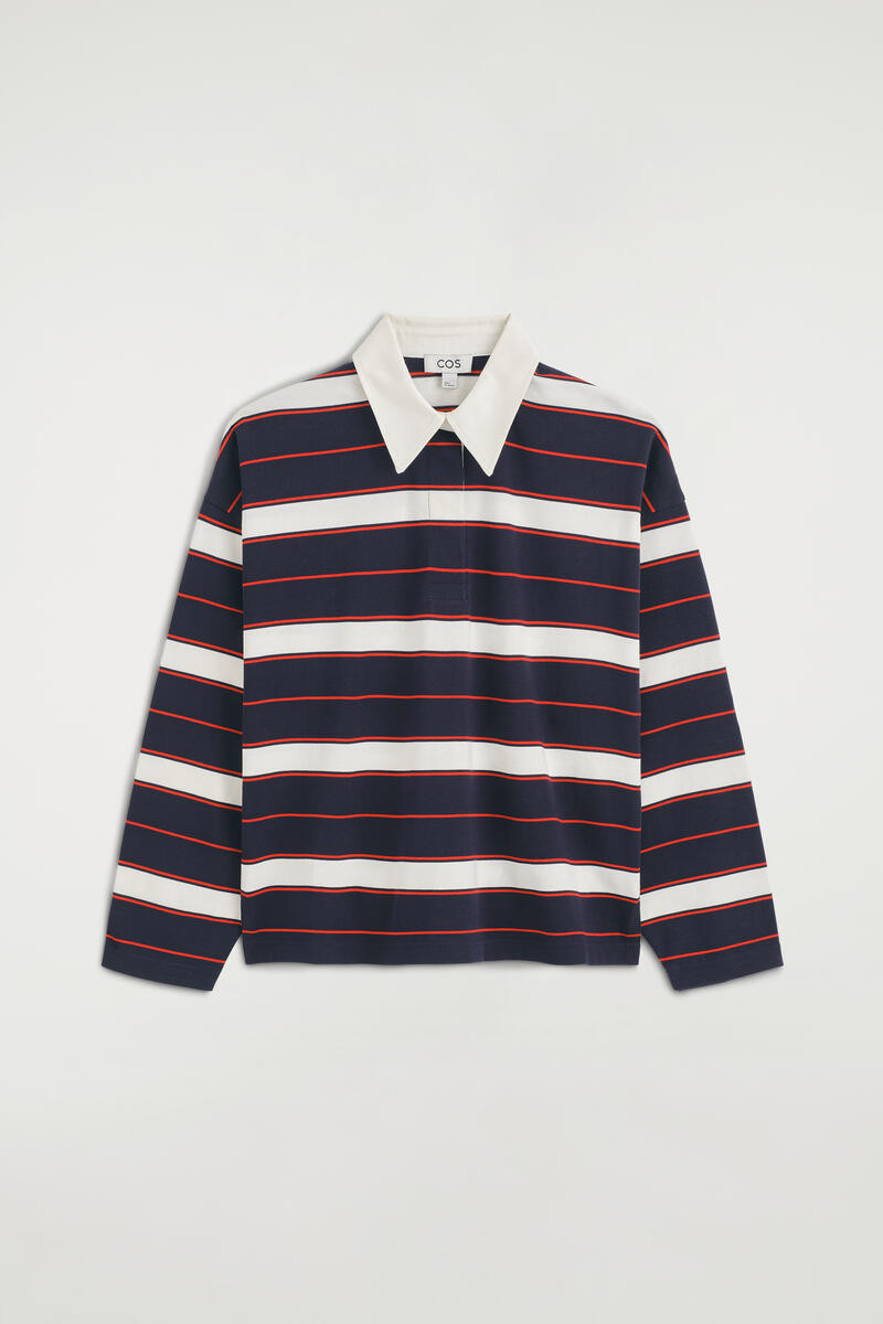 Striped Cotton Rugby Shirt | COS (US)