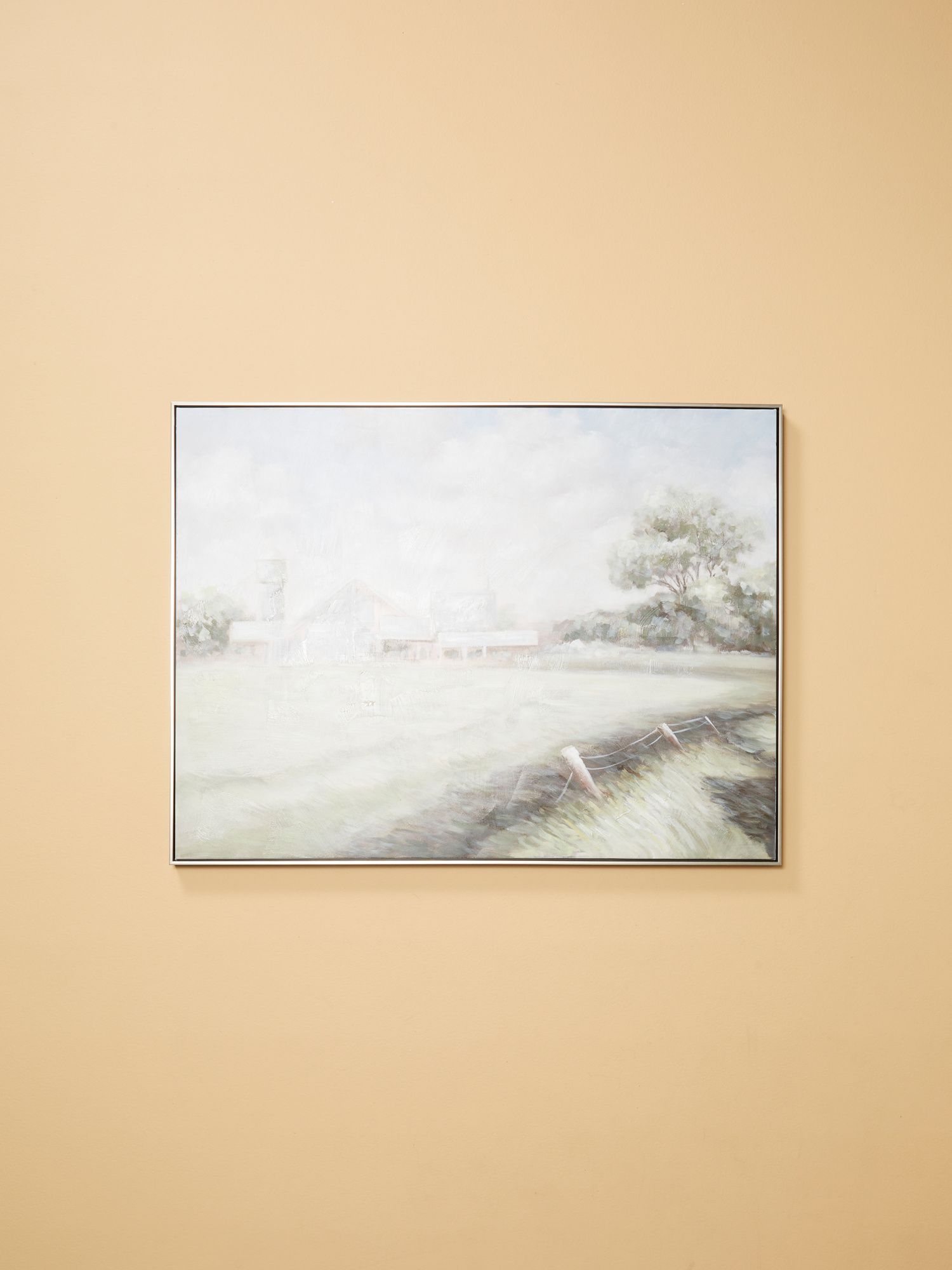 36x48 Canvas White Grain Farmhouse Oil Painting In Frame | HomeGoods