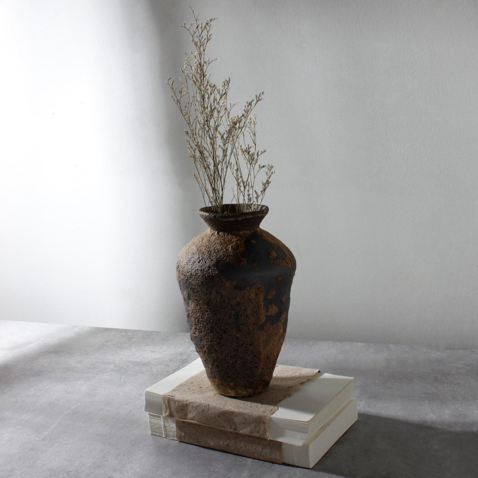 Rusty Ceramic Vase, Pottery Farmhouse Flower Vase for Centerpieces, Wabi Sabi Decorative Vase for... | Amazon (US)