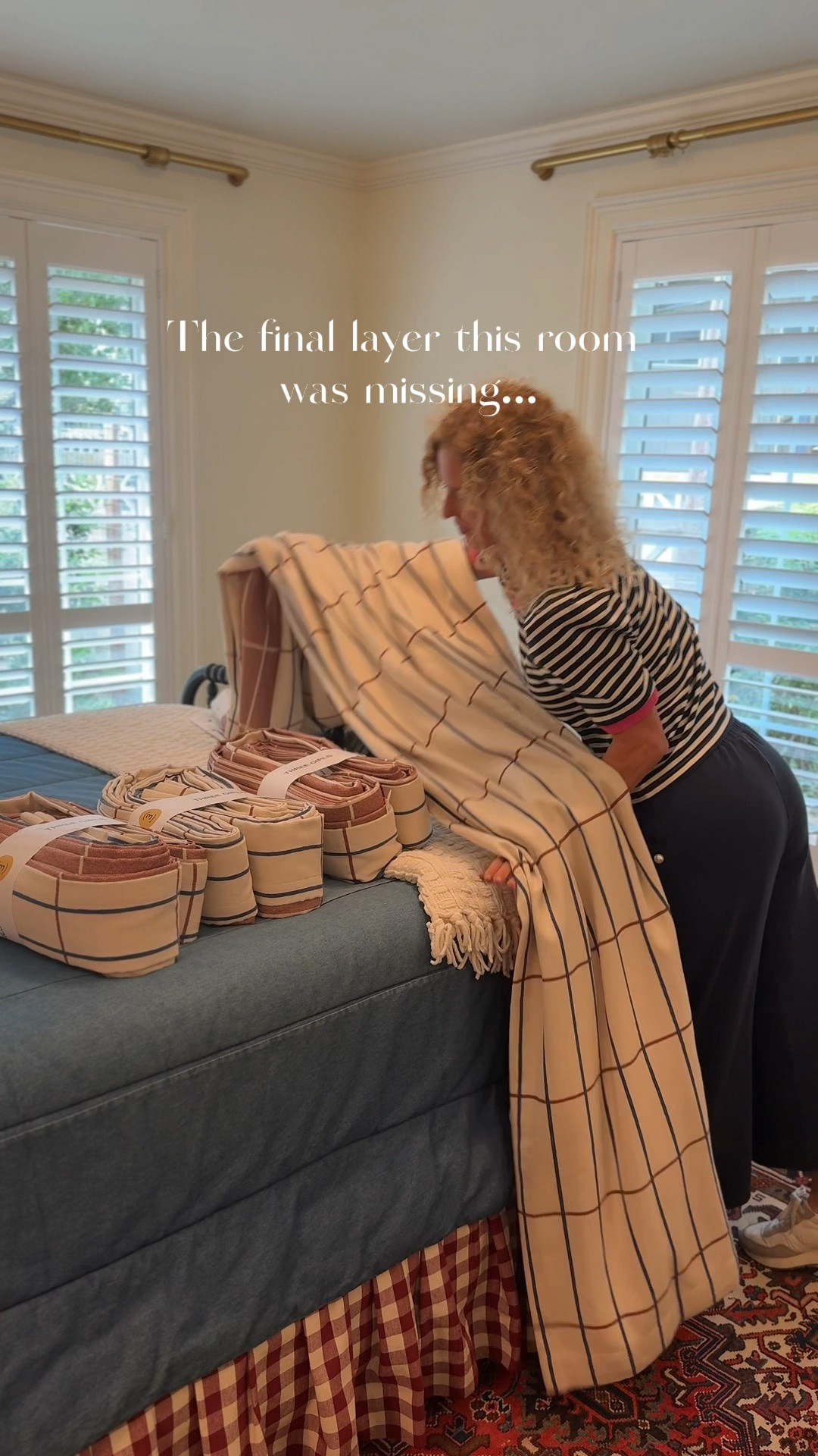 These curtains from Three Girls Curtains were the perfect finishing touch for our guest bedroom. They arrive pre-washed and have such a beautiful, substantial weight to them—the look and feel of custom curtains without going the traditional custom route. The fabric, the fullness, the way they hang…they completely finished this room for me.

#Curtains #GuestBedroom #BedroomCurtains #WindowTreatments #HomeDecor #BedroomDecor #CustomLookCurtains #CollectedHome #TraditionalHomeDecor #InteriorStyling