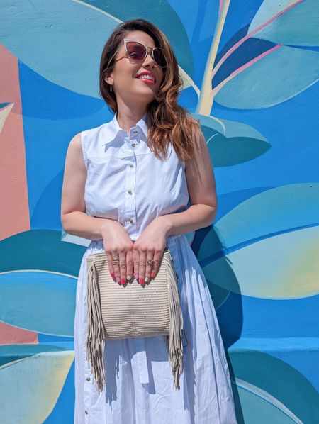 White dress, colorful spring nails and a rattan neutral bag 

#LTKitbag #LTKbeauty #LTKSeasonal