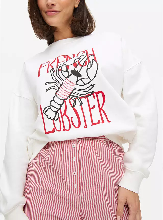 French Lobster Print Pyjama Set 20 | Tu Clothing