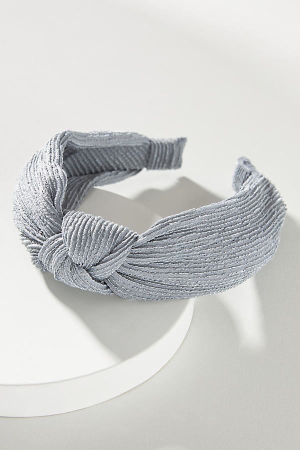 Kelsie Knotted Headband By Anthropologie in Blue | Anthropologie (US)