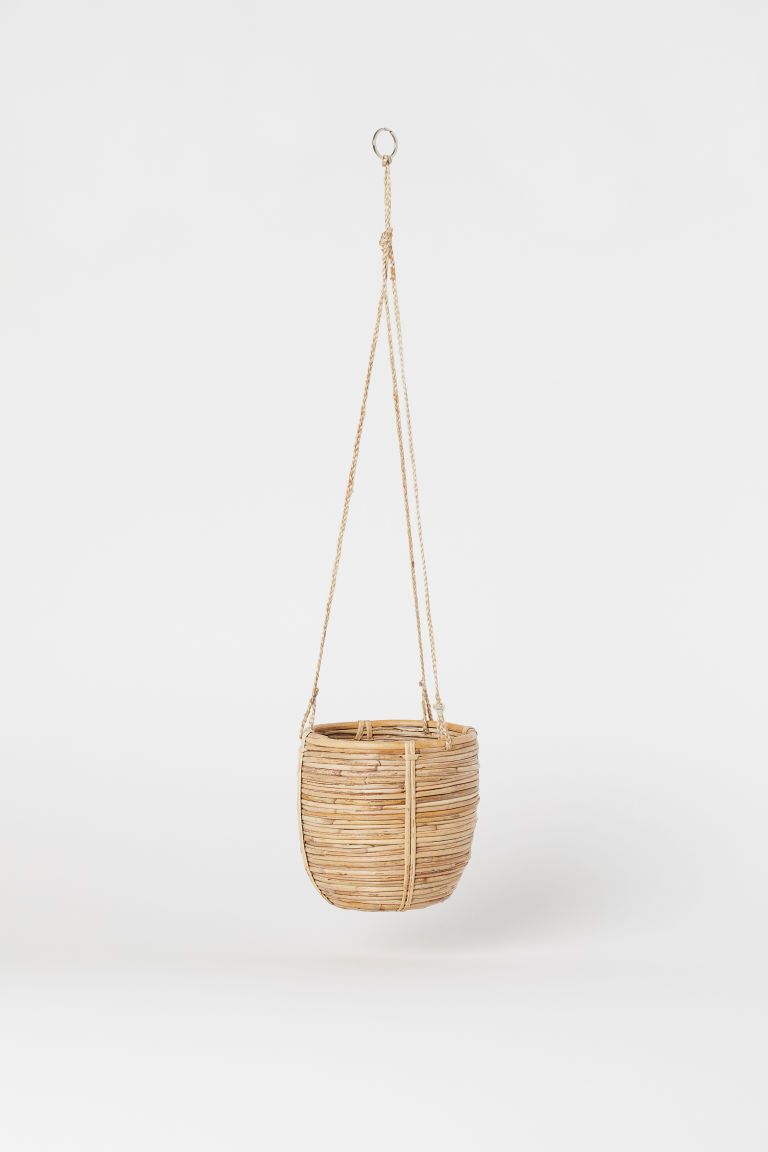 H & M - Rattan Hanging Basket - Beige | H&M (US + CA)