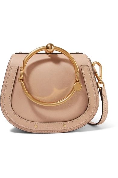 Nile Bracelet leather and suede shoulder bag | NET-A-PORTER (US)