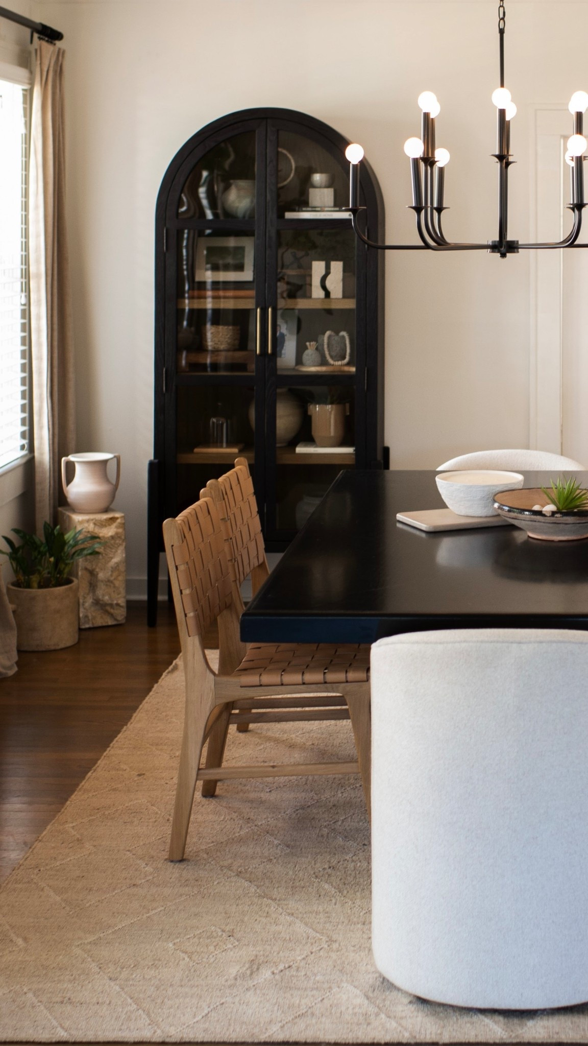 I love mixing chair styles and textures in a dining room—it’s an easy way to add personality and visual depth. Want to elevate the space even more? Try incorporating large-scale art, a buffet-style sideboard, or a beautiful hutch to display curated dishes or decor. These elements help create a warm, intimate atmosphere that feels both lived-in and styled.

What do you need help with in your dining room? Drop your questions below—I'd love to help! 👇✨

#MorganPageDesigns #DiningRoomDesign #DiningRoom #InteriorDesign #DallasHomes #DallasDesigner #DallasInteriorDesigner 

#LTKHome