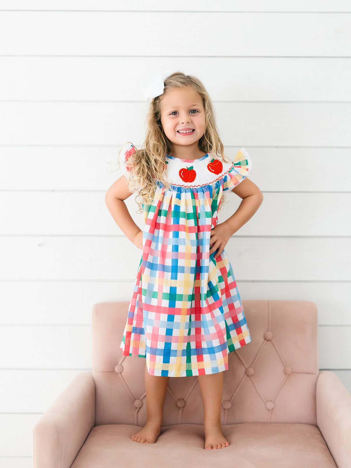 Color Pop Apple Dress | Poppy Kids Co