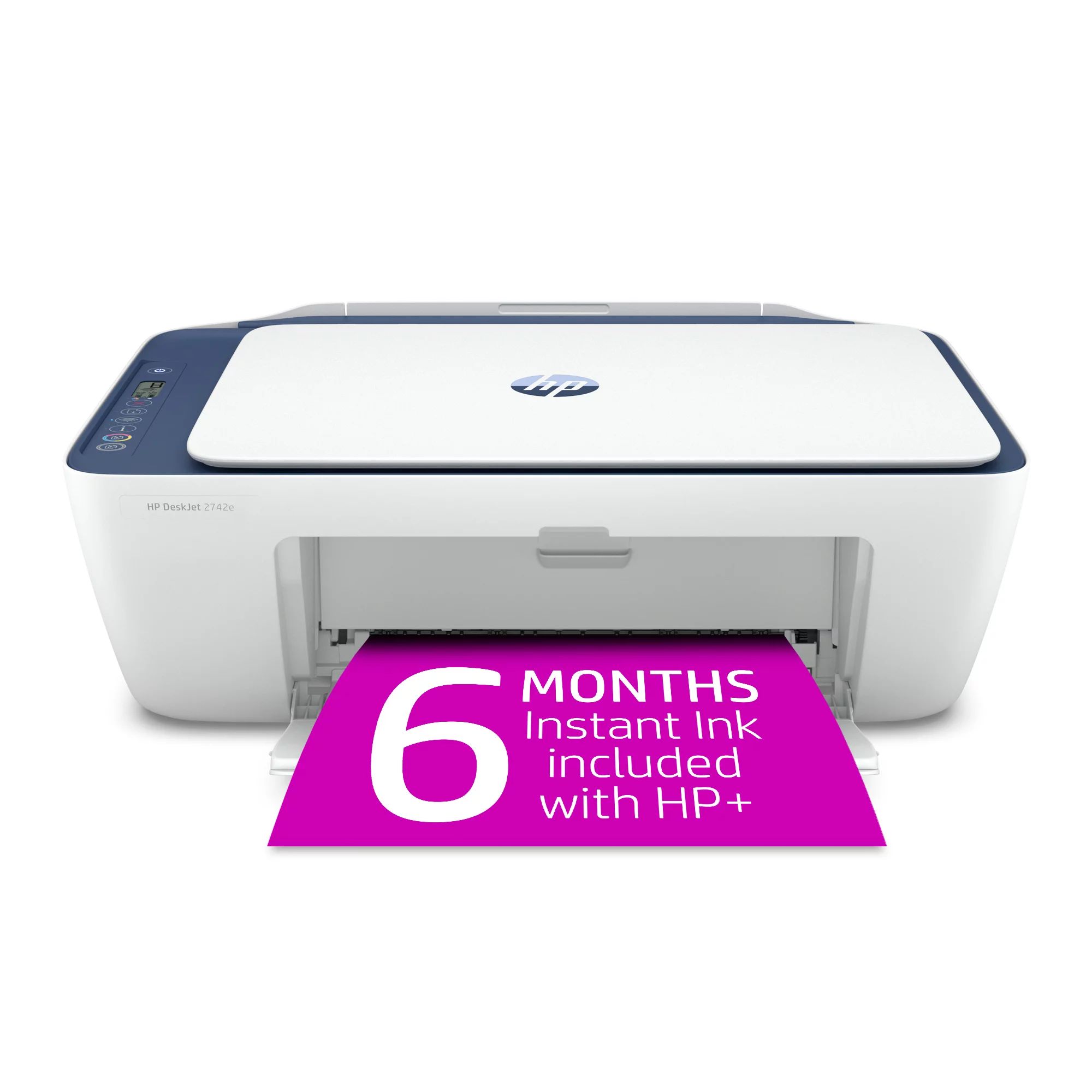 HP DeskJet 2742e All-in-One Wireless Color Inkjet Printer (Blue Steel) with 6 Months Instant Ink ... | Walmart (US)