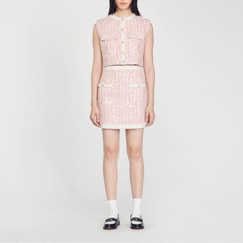 Short tweed skirt | Sandro US | Sandro-Paris US