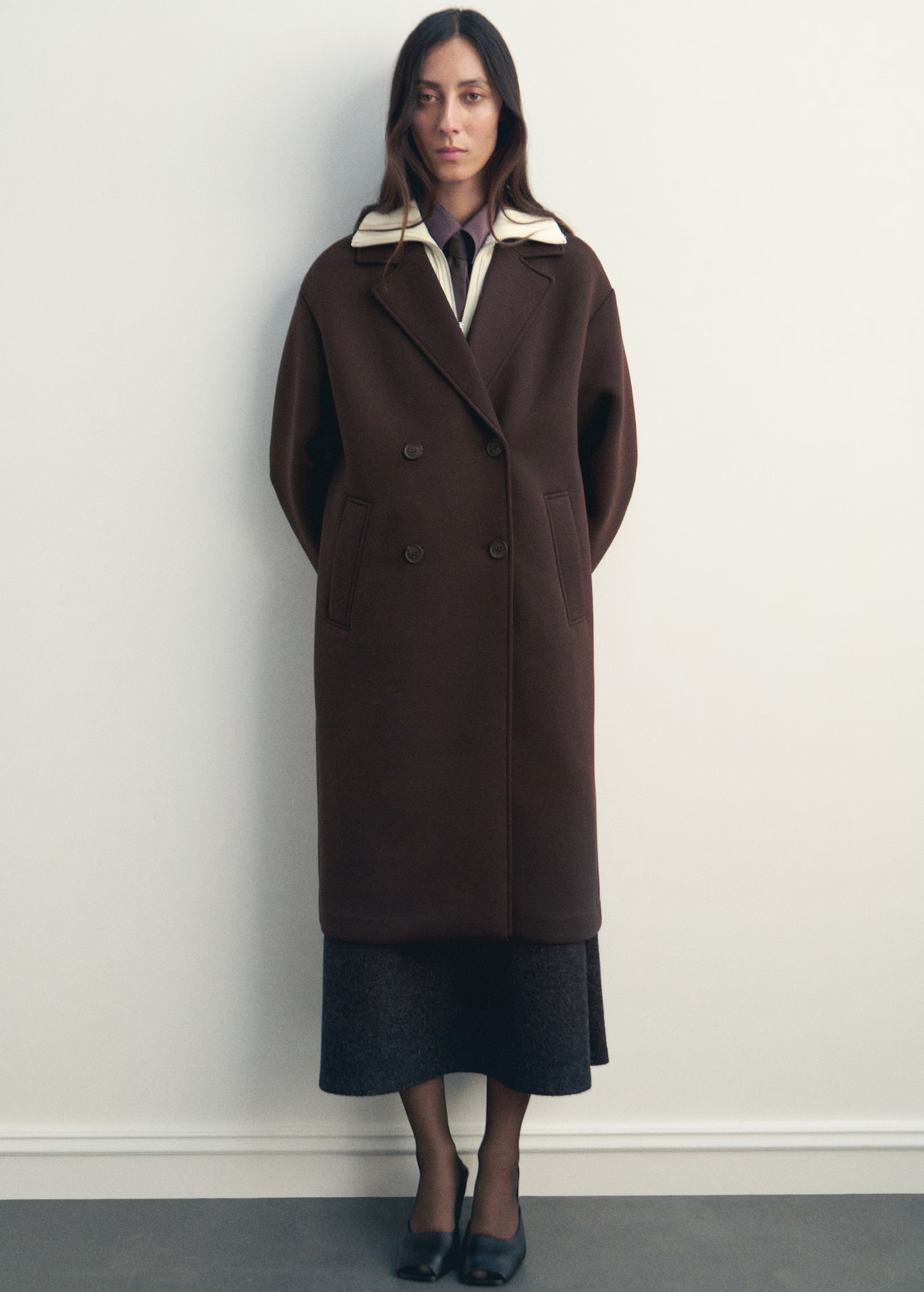 Long combined coat | Mango (US/MX/AU)