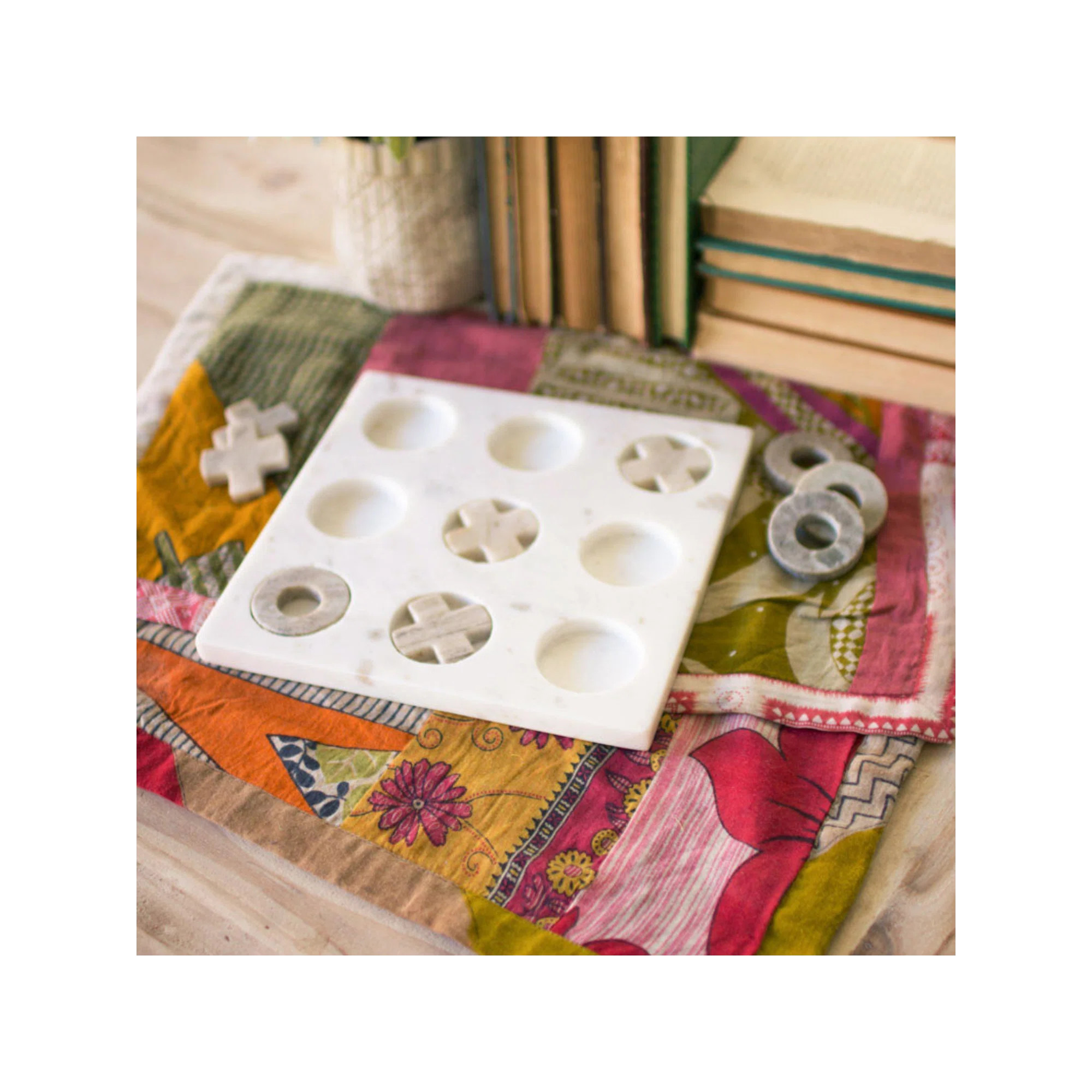 Marble Tic Tac Toe Sculpture | Birch Lane