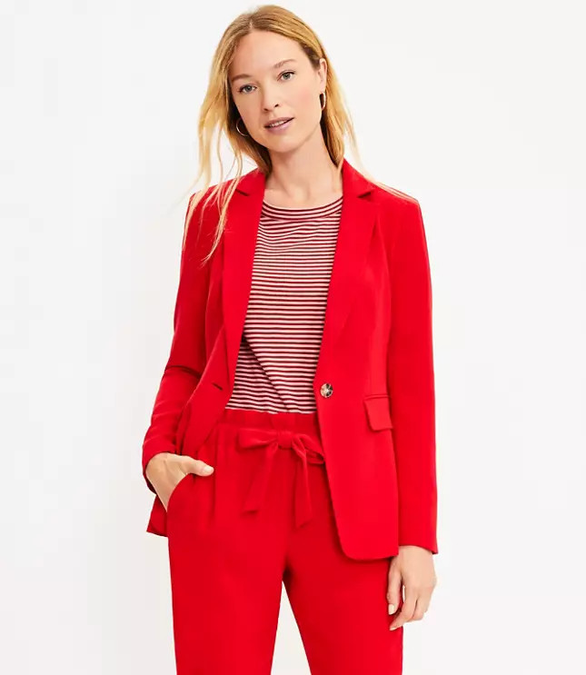 Long Modern Blazer | LOFT