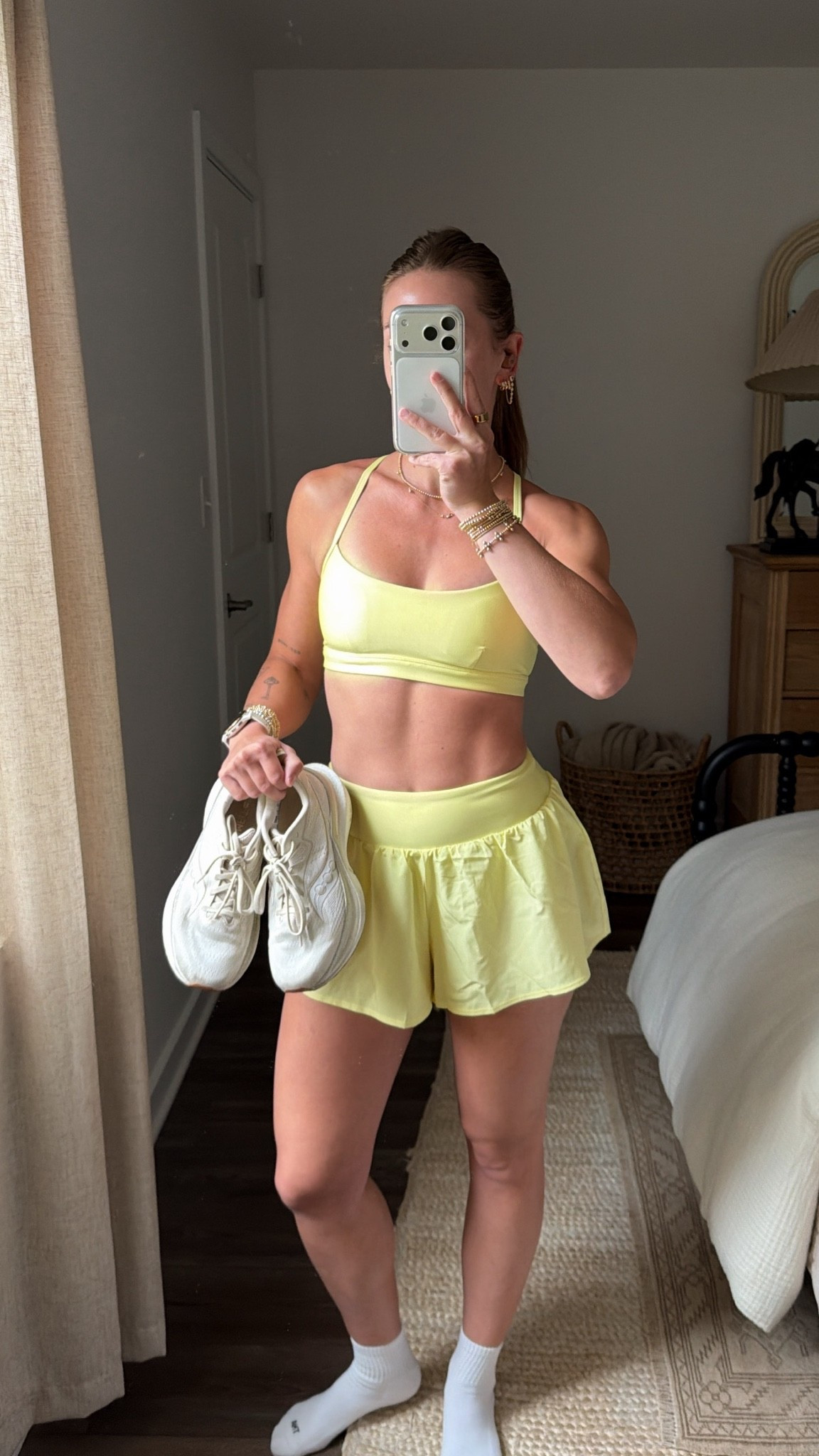7/6/26 Morning Run Outfit of the Day

Today’s running outfit 🤍 Trying out a new pair of Alo running shorts for the first time, paired with one of my all-time favorite Alo sports bras. I’m wearing an XS in both the shorts and sports bra. I also linked my Garmin, favorite socks, and Saucony Tempus running shoes—the setup I’ve been reaching for on morning runs lately. Everything is linked here ✨

#LTKootd #LTKfitnessgoals #LTKActive