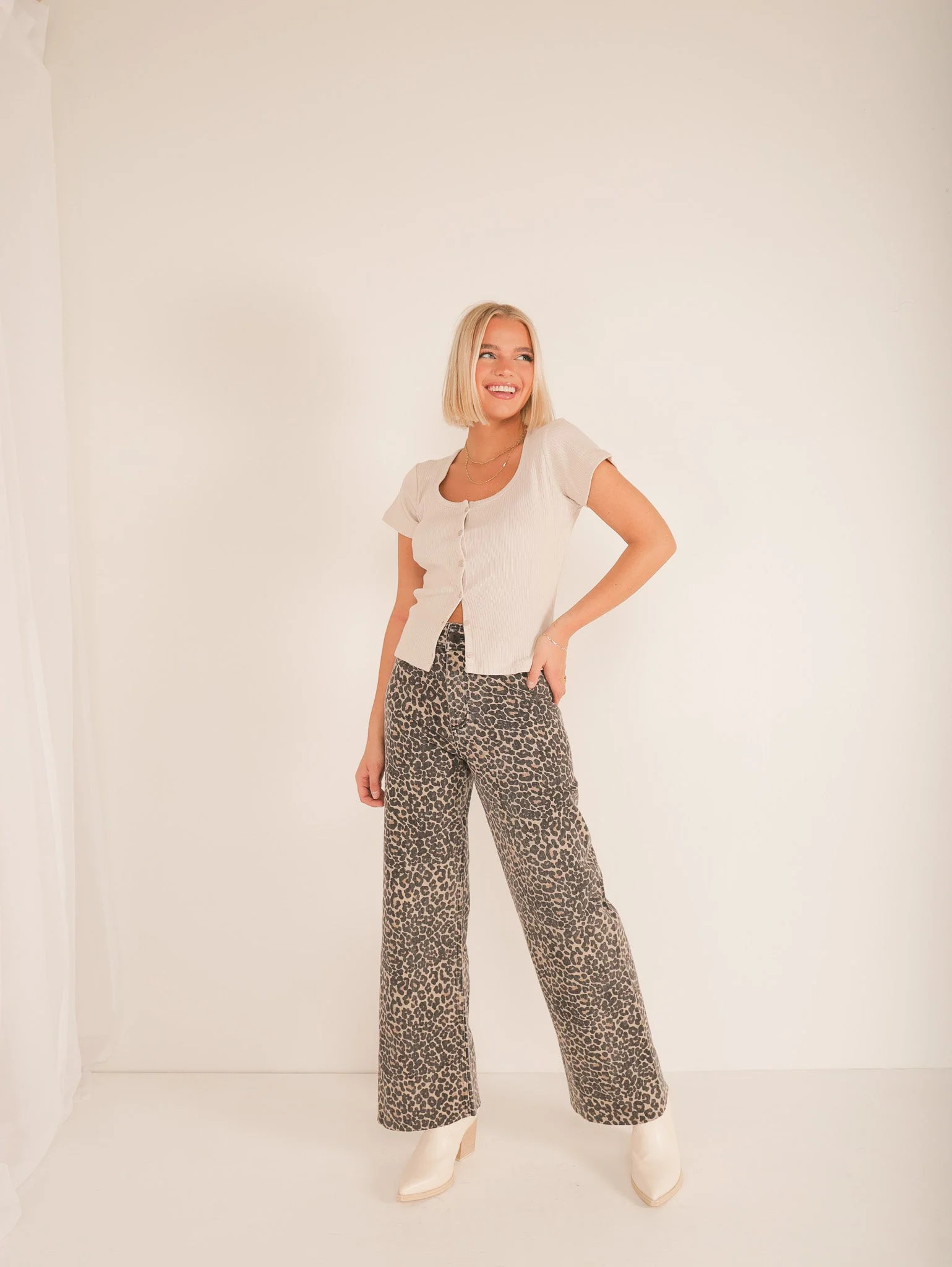 Zaya Leopard Jeans - Molly Green | Molly Green