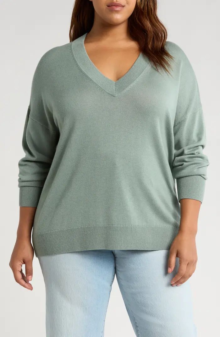 Relaxed V-Neck Sweater | Nordstrom