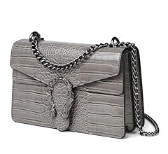 MYHOZEE Crossbody Bags for Women - Snake Printed Clutch Purses Leather Chain Shoulder Bags Evenin... | Amazon (US)