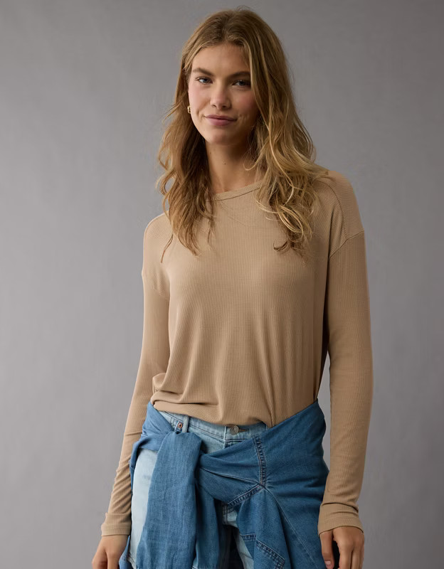 AE Soft & Sexy Long-Sleeve T-Shirt | American Eagle Outfitters (US & CA)