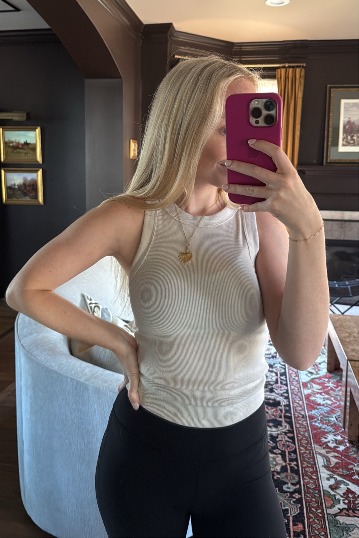 $8 tanks from old navy with so many colors!! Also have the short sleeve version (linked)

I get XS for a more fitted fit 

#LTKSeasonal #LTKSaleAlert #LTKFindsUnder50