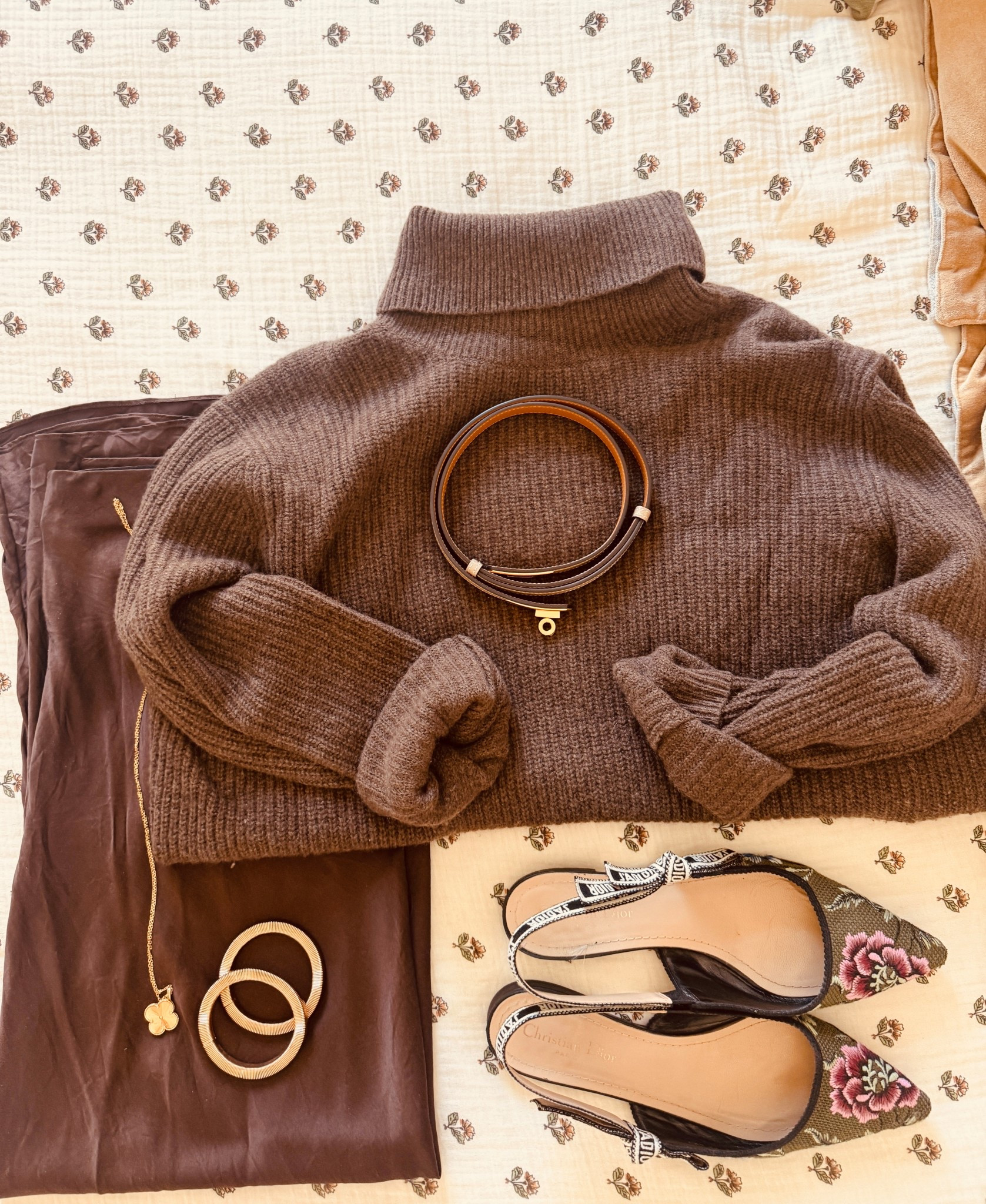 The brown outfit is from quince! It’s very hard to find Dior flats that can be linked so sorry that I couldn’t! 

I did link some belt dupes on Amazon! You don’t need to spend over $1000 on a belt to look great 

#LTKStyleTip #LTKFindsUnder100 #LTKSeasonal