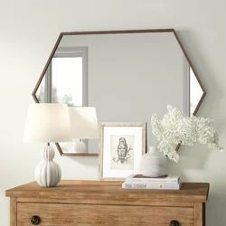 Mercury Row® Logsdon Mid Century Hexagon Beveled Accent Mirror | Wayfair North America