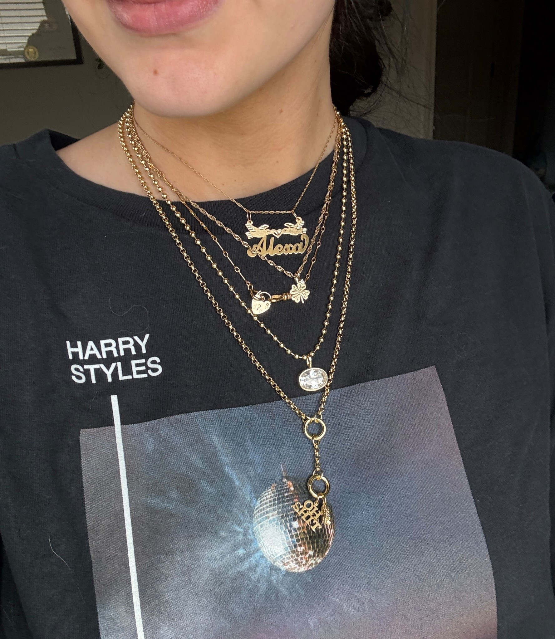 Necklace stack 

14k gold nameplate and “Oh Shit” 14k charm are from Yeah it’s Jewelry

#affordablejewelry
#finejewelry
#14kgoldnecklace
#jewelryinspo #necklaces #necklaceinspo
#necklacestack #jewelrystack #etsyjewelry #amazonjewelry
#LTKFindsUnder50
#LTKFindsUnder100
#LTKGiftGuide