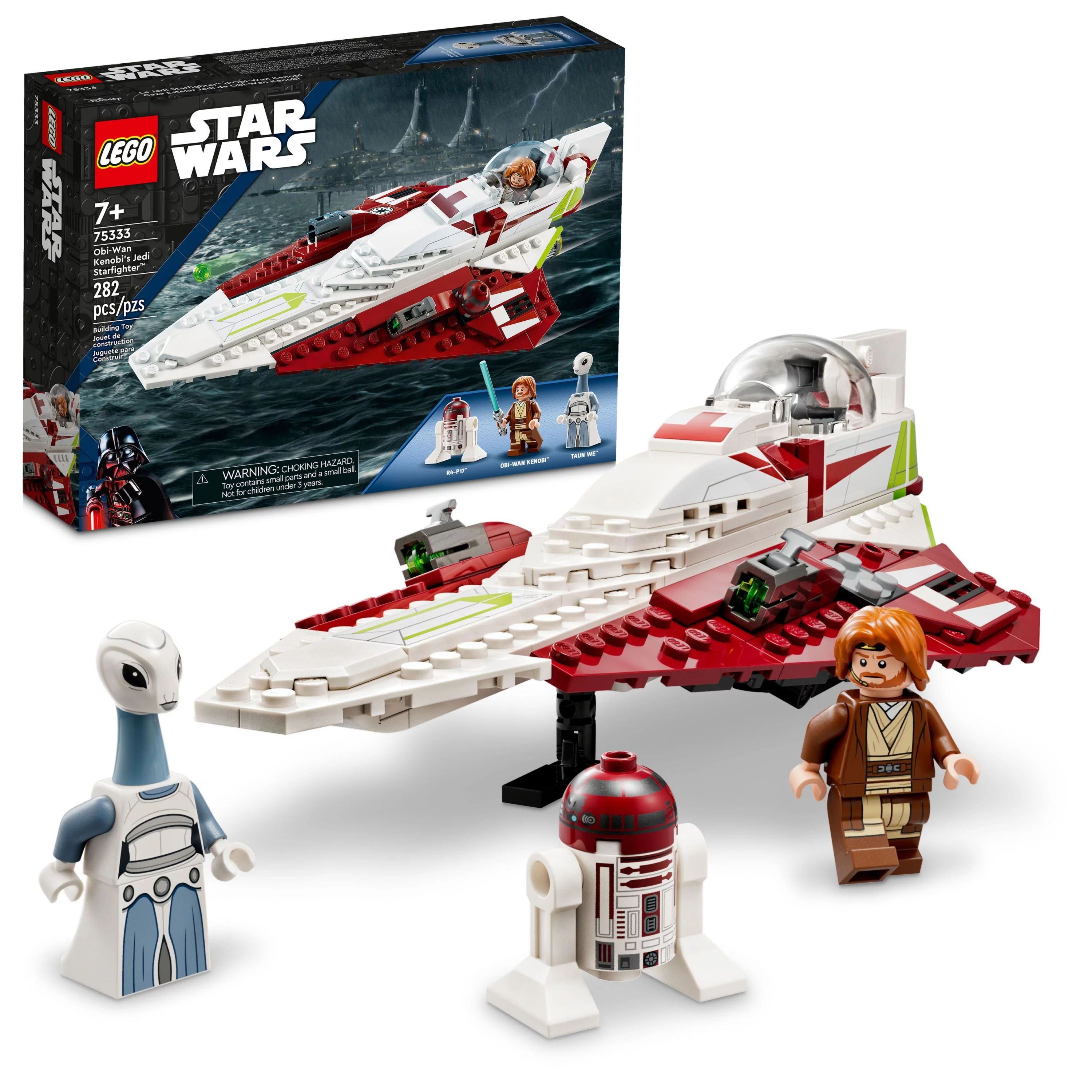 LEGO Star Wars Obi-Wan Kenobi’s Jedi Starfighter 75333, Buildable Toy with Taun We Minifigure, ... | Walmart (US)