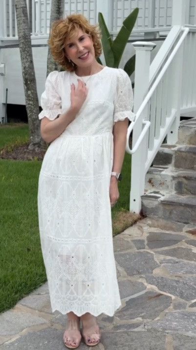 Some things are just so special. This dress is one of them. 🤍

I genuinely cannot believe this beauty came from Amazon—and for under $25. Honestly, it looks like a dress that belongs in a high-end boutique, not an Amazon cart!

The eyelet detail is absolutely stunning, it’s fully lined, and the puff sleeves give it such a timeless, feminine feel. The fit is flattering without feeling fussy, and the lightweight fabric makes it comfortable even on warm summer days.

Whether you’re heading to church, a bridal shower, vacation dinner, family photos, or simply want to feel a little extra lovely, this dress rises to the occasion.

And did I mention it’s under $25? Because that part still feels impossible.

Comment LINK and I’ll send you all the details. 🤍