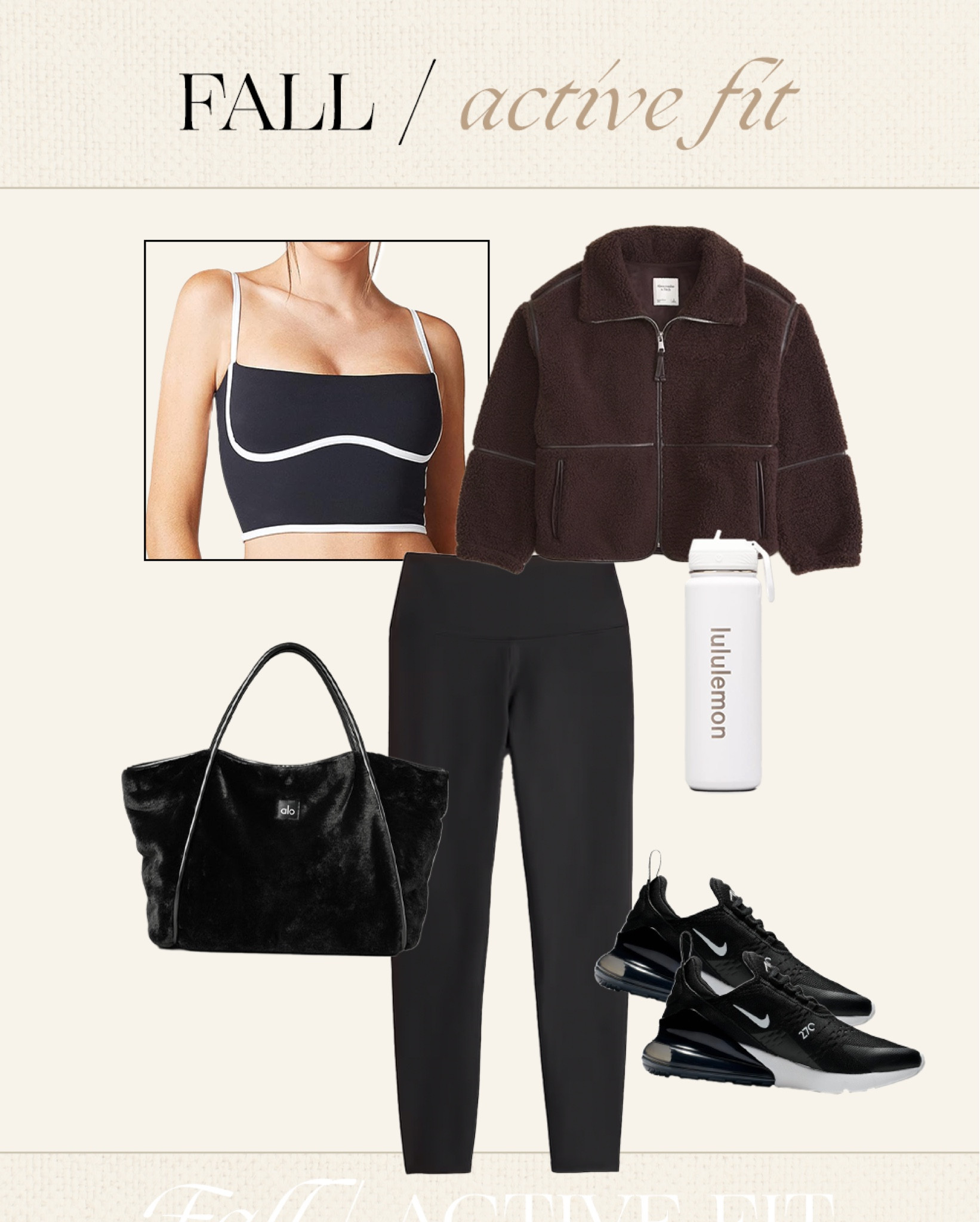 Fall activewear outfit idea 🤎 fall style, fall workout outfit, leggings, sherpa jacket

#LTKfitness #LTKstyletip #LTKfindsunder100