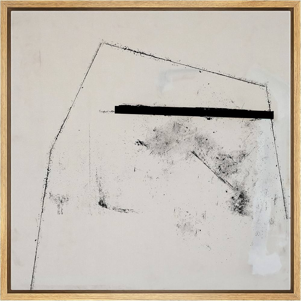 SIGNWIN Framed Canvas Print Wall Art Grunge Industrial Polygon Landscape Abstract Shapes Illustra... | Amazon (US)