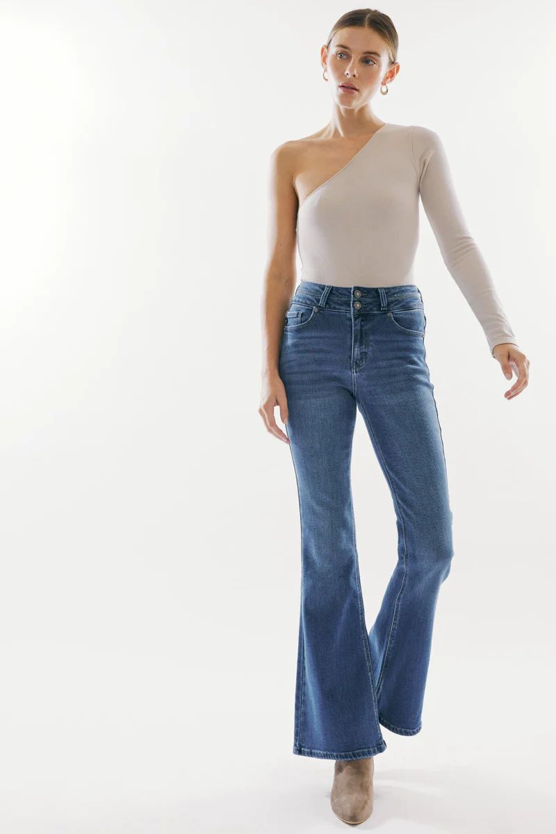 Vida High Rise Flare Jeans | Kancan USA