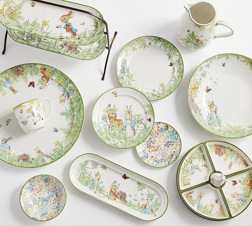 Peter Rabbit™ Stoneware Dinner Plates - Set of 4 | Pottery Barn (US)