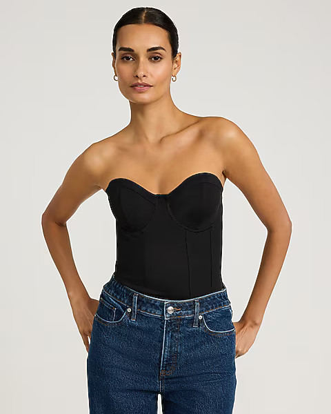 Body Contour High Compression Strapless Corset Bodysuit | Express