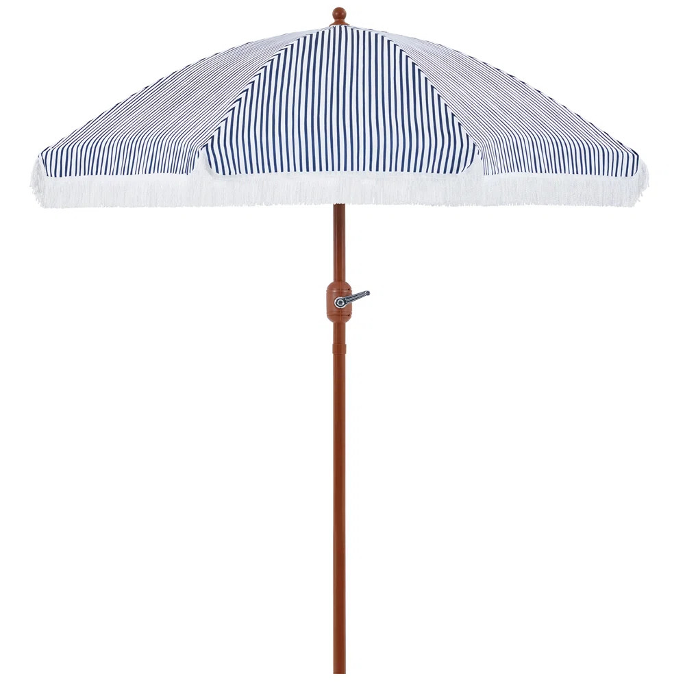 90” Tilt Beach Patio Umbrella with Fringe | Wayfair North America