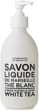 Compagnie de Provence Savon de Marseille Liquid Soap - White Tea - 10 Fl Oz Glass Pump Bottle | Amazon (US)