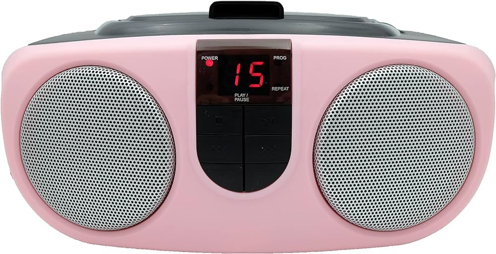 PROSCAN SRCD243 Portable CD Player with AM/FM Radio, Boombox (Pink) | Amazon (US)
