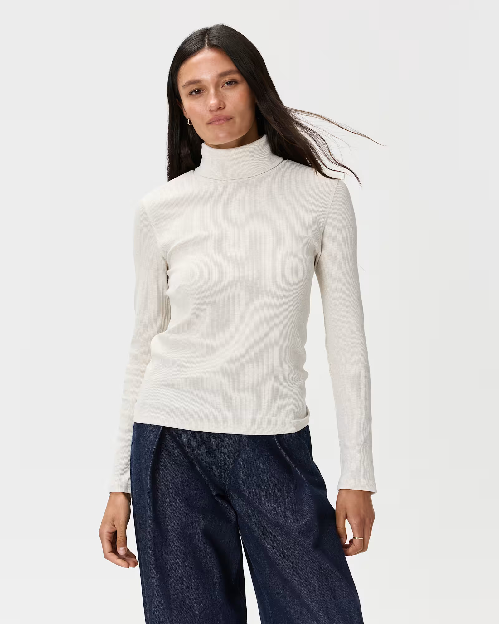 Organic Cotton Micro-Rib Turtleneck | Quince