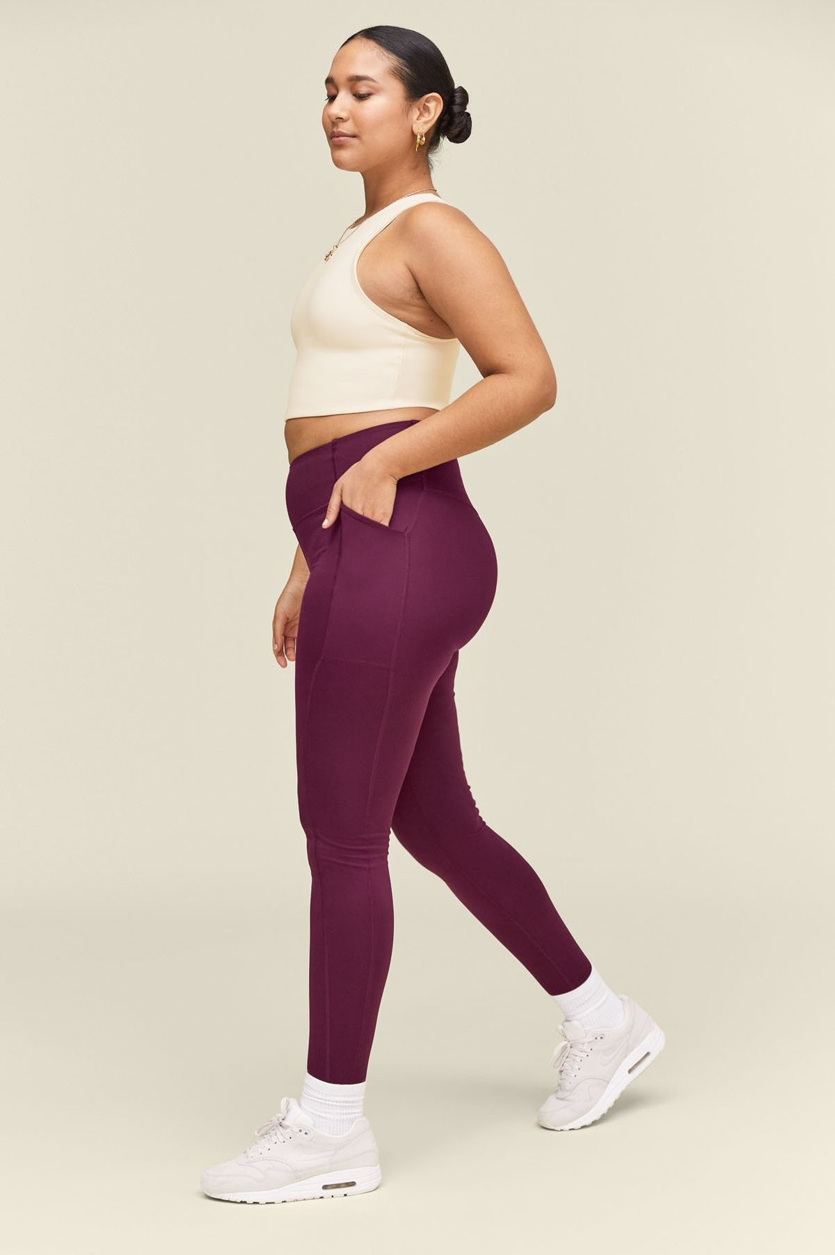Plum High-Rise Pocket Legging | Girlfriend Collective