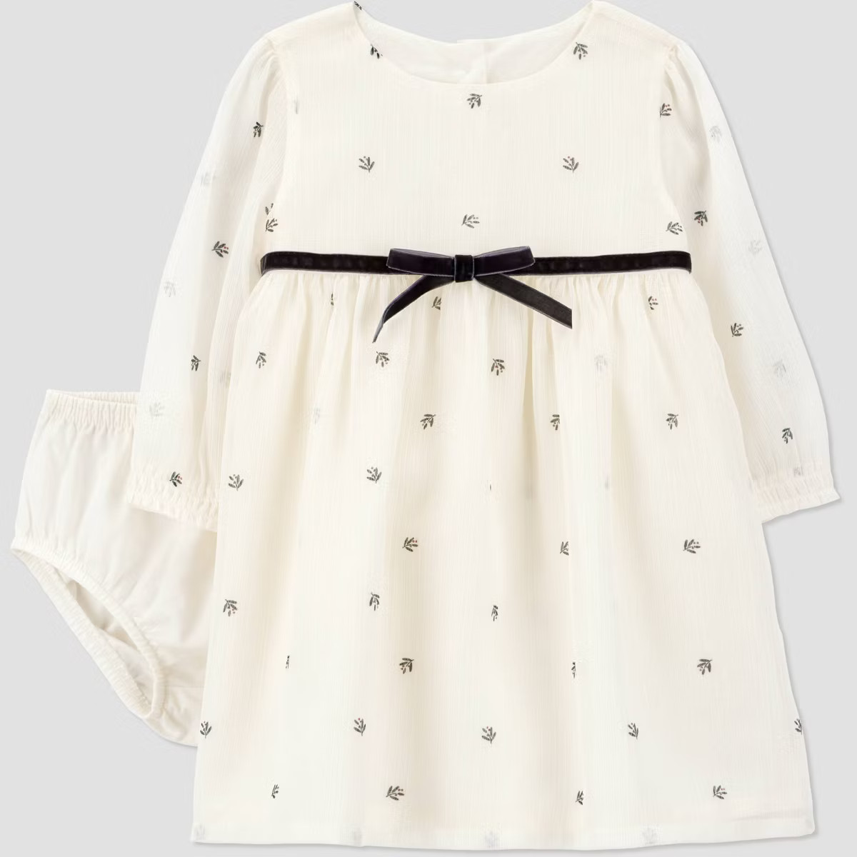 Carter's Just One You® Baby Girls' 2pc Holiday Floral Dress - White | Target