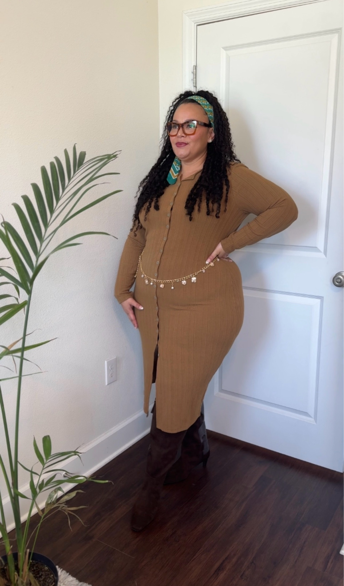 Love a good brown-on-brown look 🤎 This knit dress with knee-high boots is such an easy fall outfit.

#FallOutfit #FallStyle #KnitDress #EverydayStyle 

 #LTKootd #LTKU #LTKPlusSize