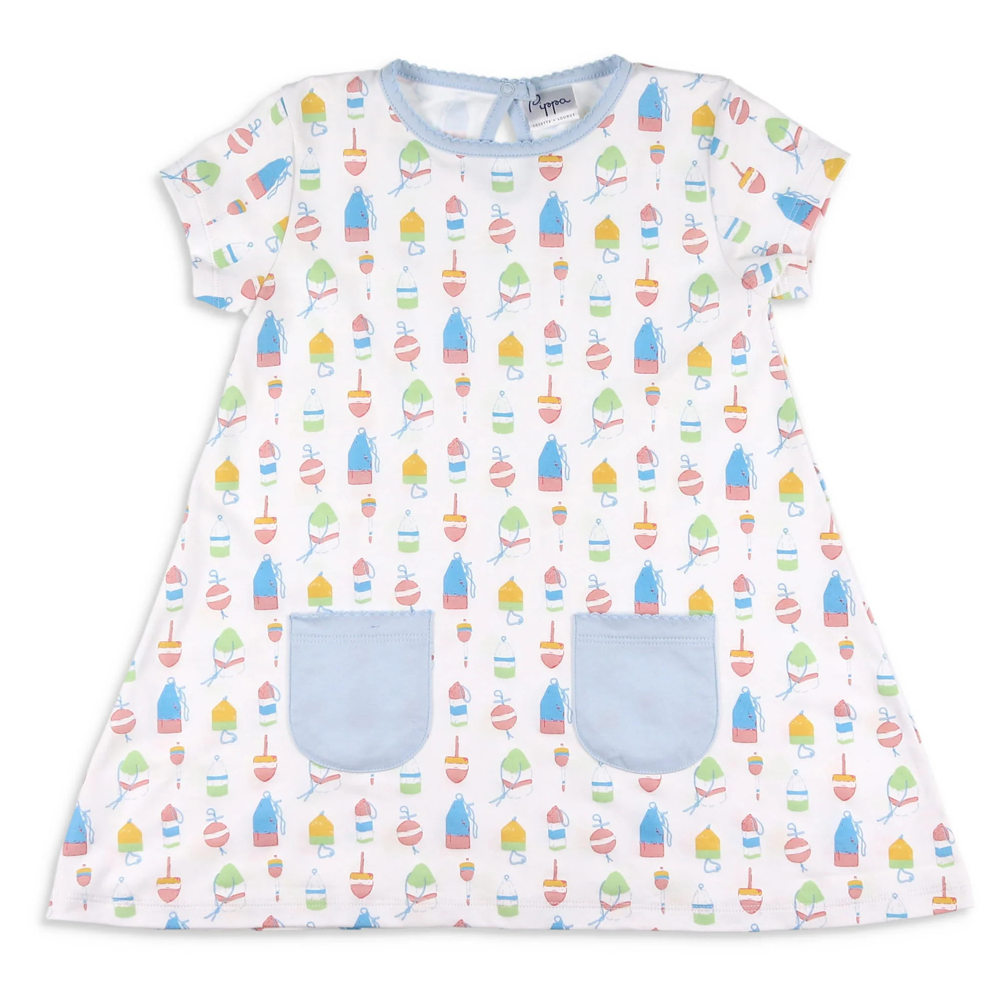 Girls Pima Playdress - Buoy - Shrimp and Grits Kids | Shrimp and Grits Kids