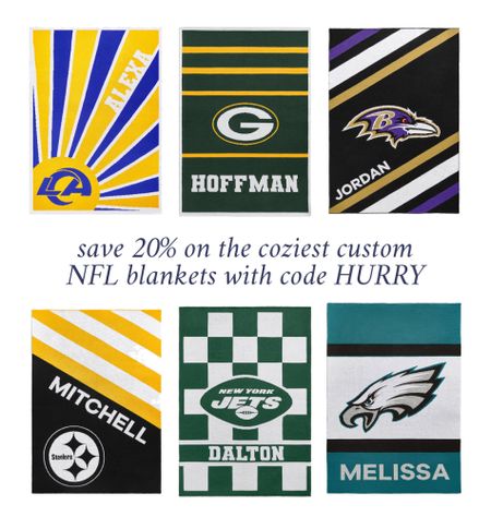 Great gift idea under $100! Use code HURRY to save 20% off of these cozy NFL blankets.

#LTKsalealert #LTKHoliday #LTKunder100