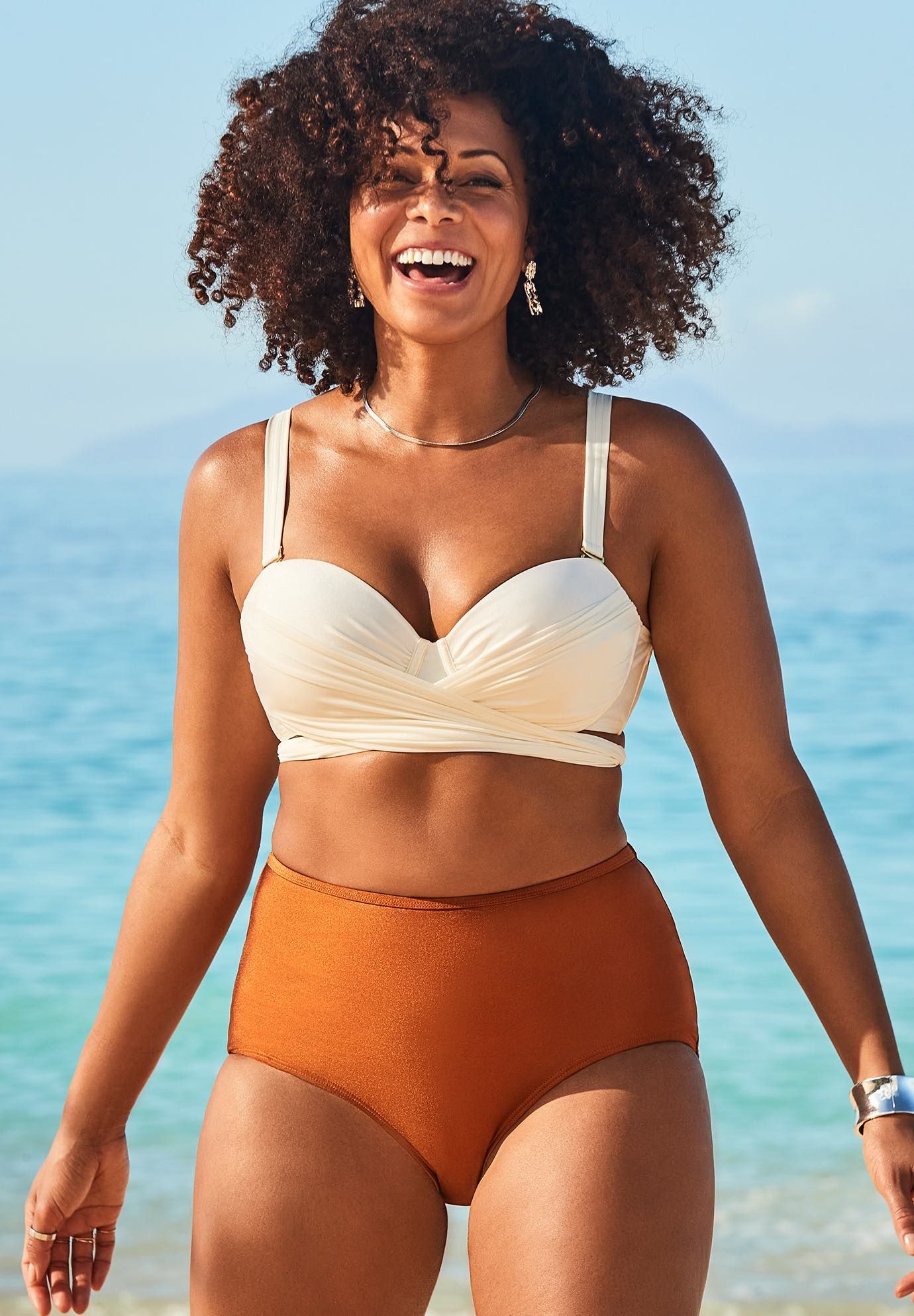 GabiFresh Cup Sized Wrap Underwire Bikini Set | Swimsuitsforall.com