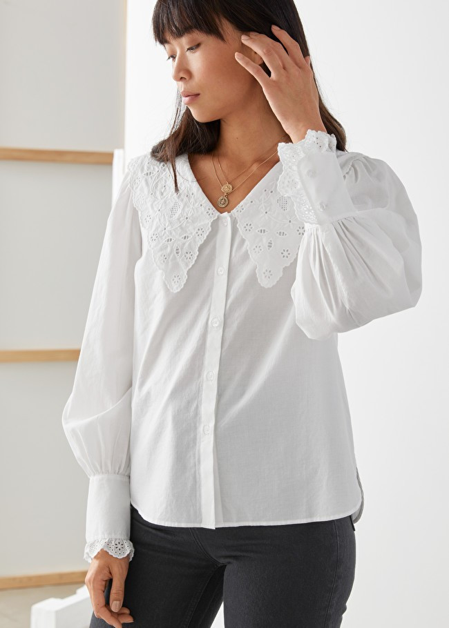 Embroidered Statement Collar Blouse | & Other Stories (EU + UK)