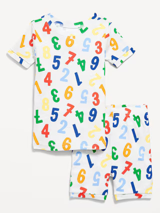 Unisex Snug-Fit Printed Pajama Shorts Set for Toddler & Baby | Old Navy (US)
