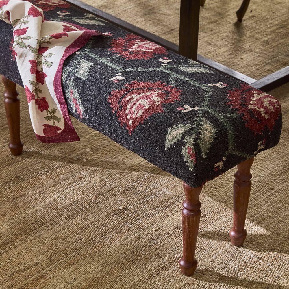 Wren Floral Dining Bench | GreenRow