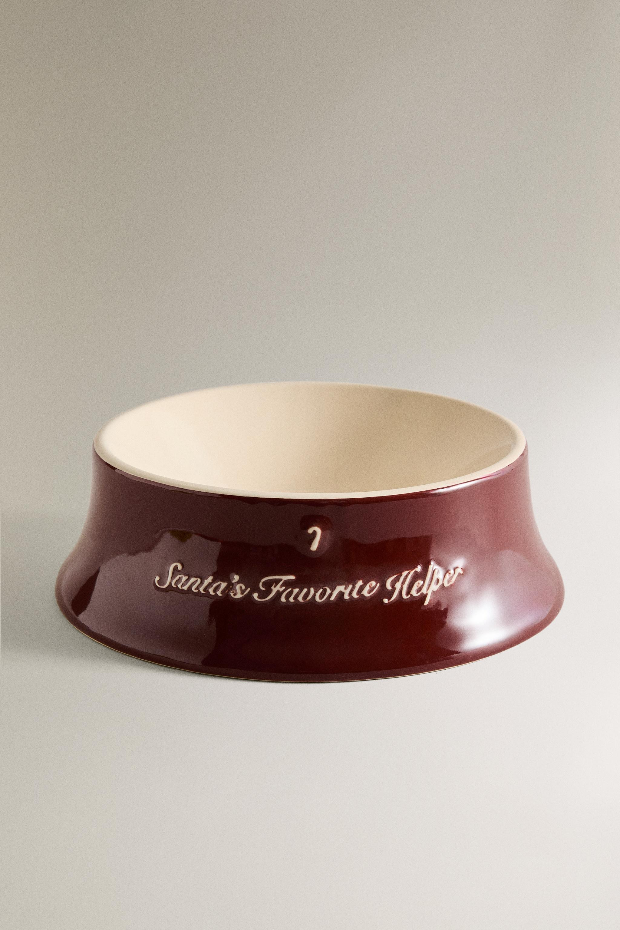 CHRISTMAS STONEWARE PET FOOD BOWL | Zara Canada