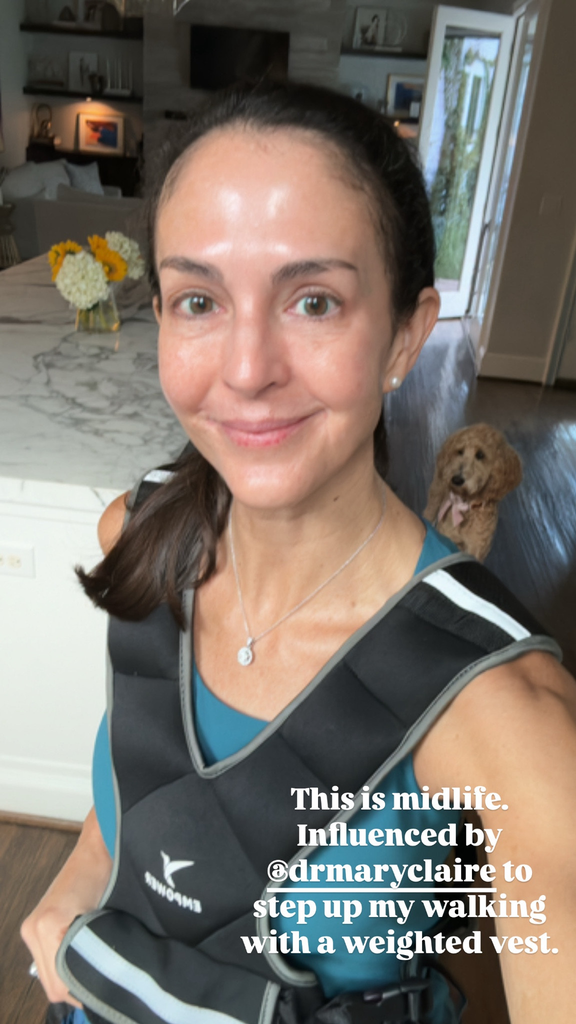 I’ve been walking with this weighted vest, and I love it. This one is designed for women and distributes weight evenly in the front and back. It’s adjustable from 10-16 lbs.

#LTKActive #LTKOver40