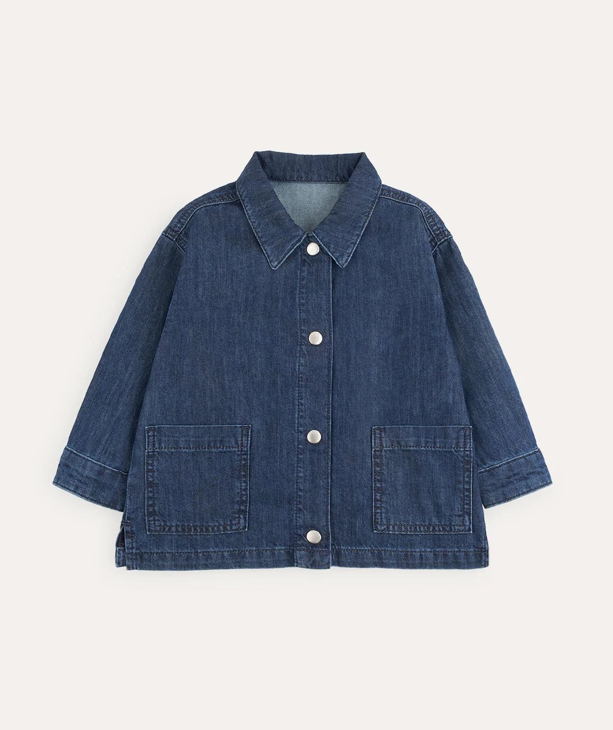 Denim Overshirt - Dark denim | KIDLY