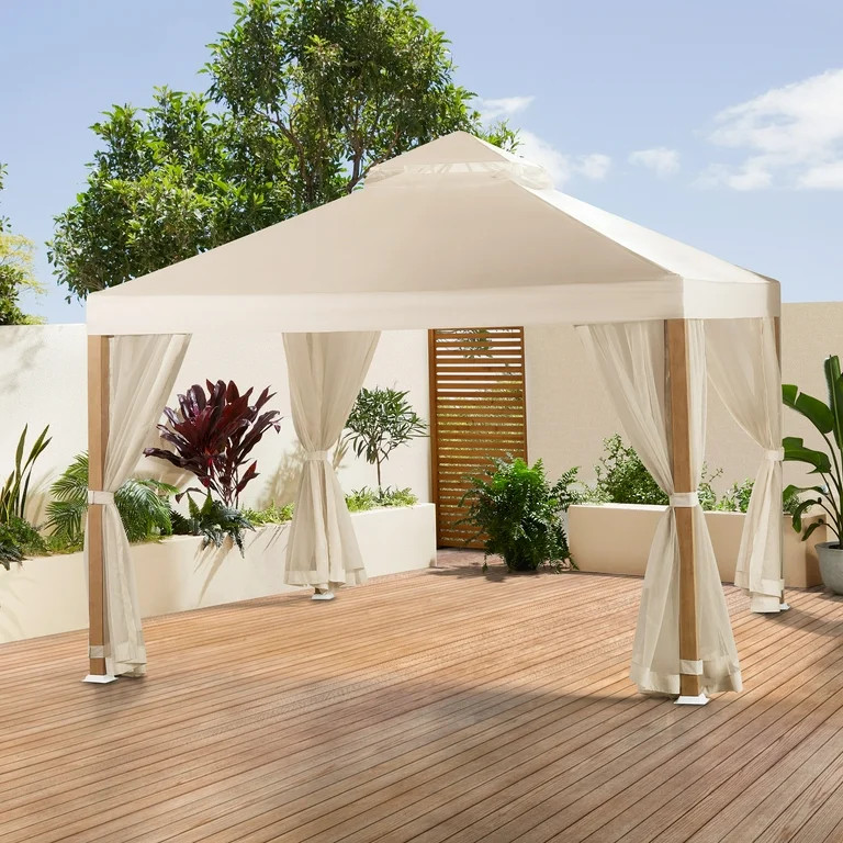 Better Homes & Gardens Marlow 10ft x 10ft Gazebo with Mosquito Netting | Walmart (US)